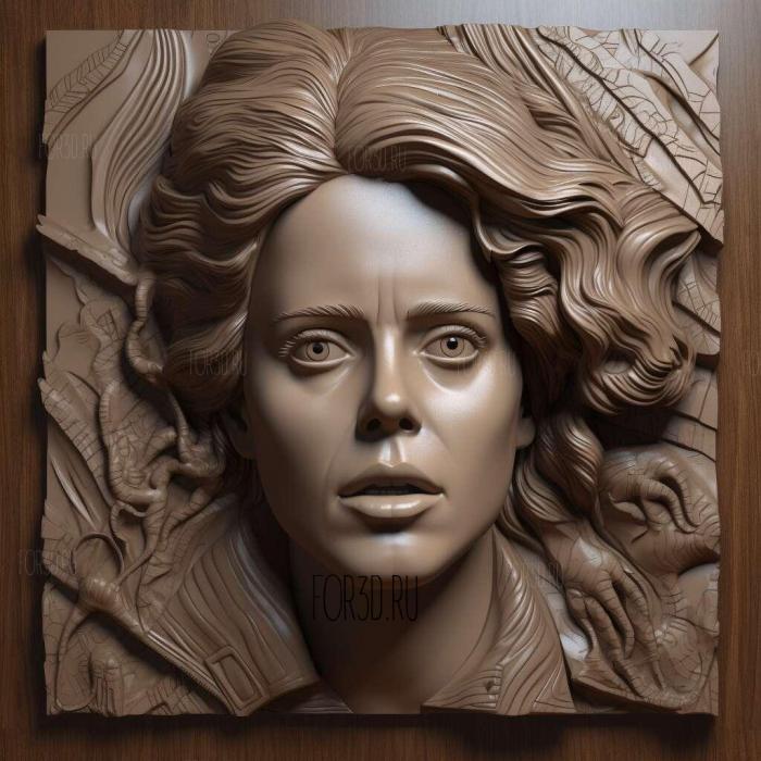 Ellen Ripley Strangers Sigourney Weaver 4 stl model for CNC