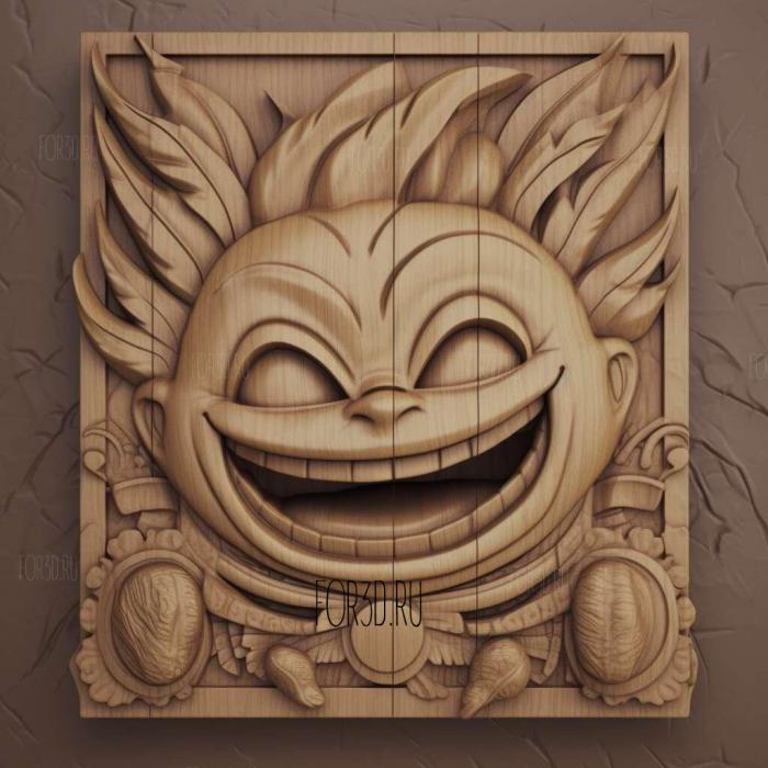 Happy from Fairy Tail Fairy Tail 2 stl model for CNC