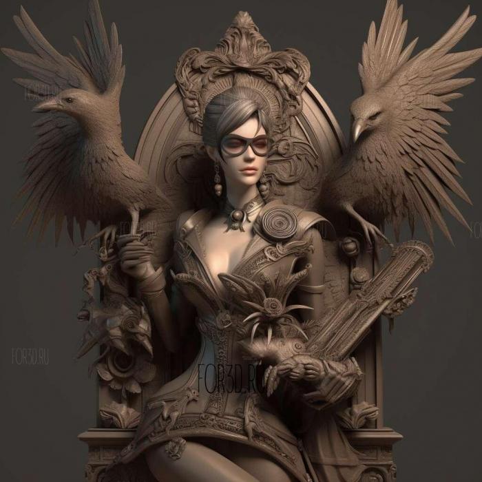 Bayonetta from Bayonetta 2 stl model for CNC