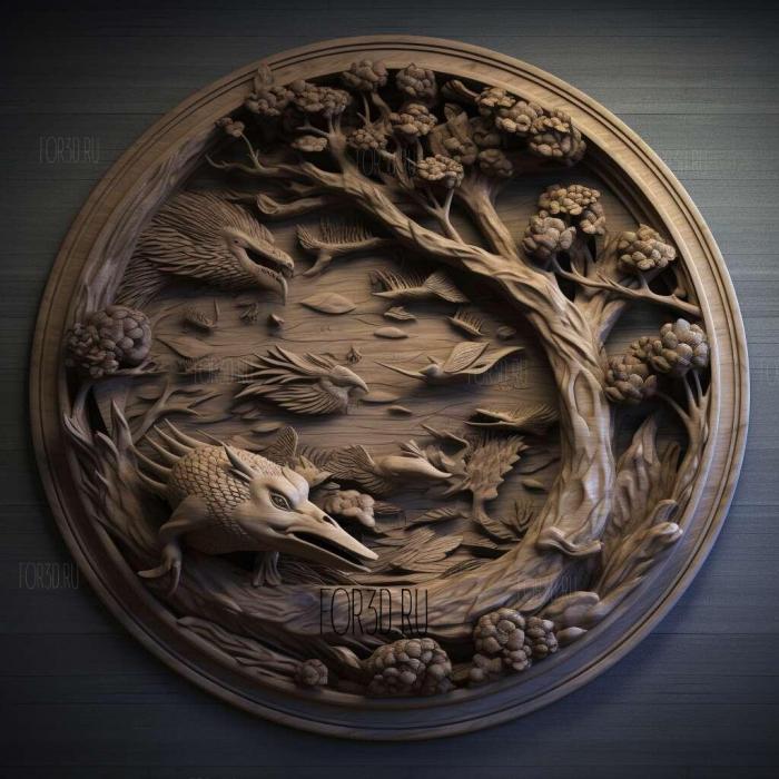 Shadow and Bone series 1 stl model for CNC