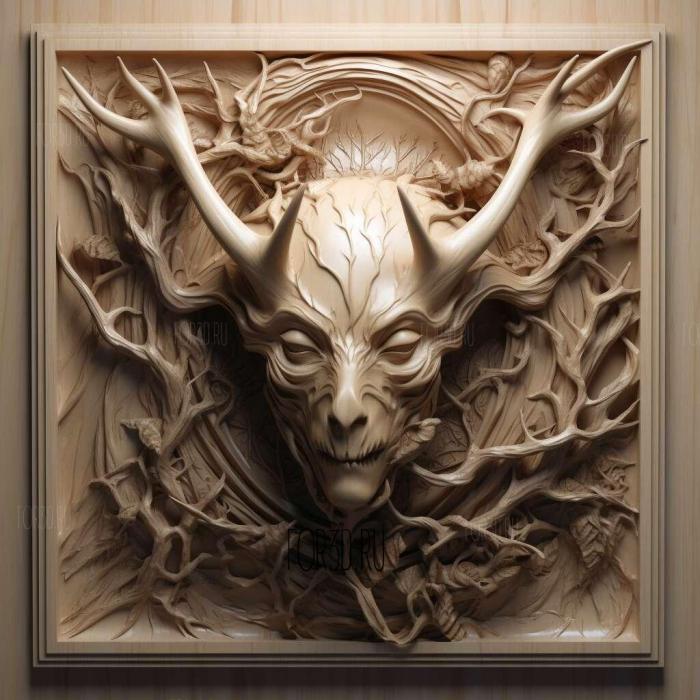 Shadow and Bone series 2 stl model for CNC