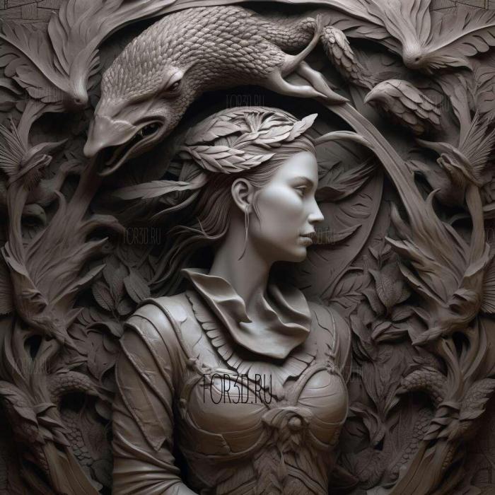 Shadow and Bone series 3 stl model for CNC