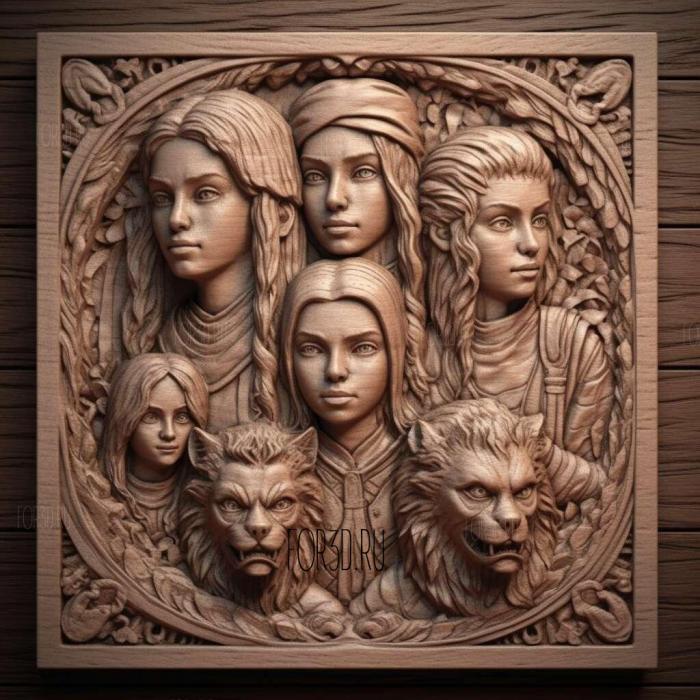 stl Teen Wolf TV series 3 stl model for CNC