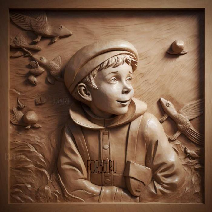 The Little Prince Antoine de Saint Exupery 1943 3 stl model for CNC
