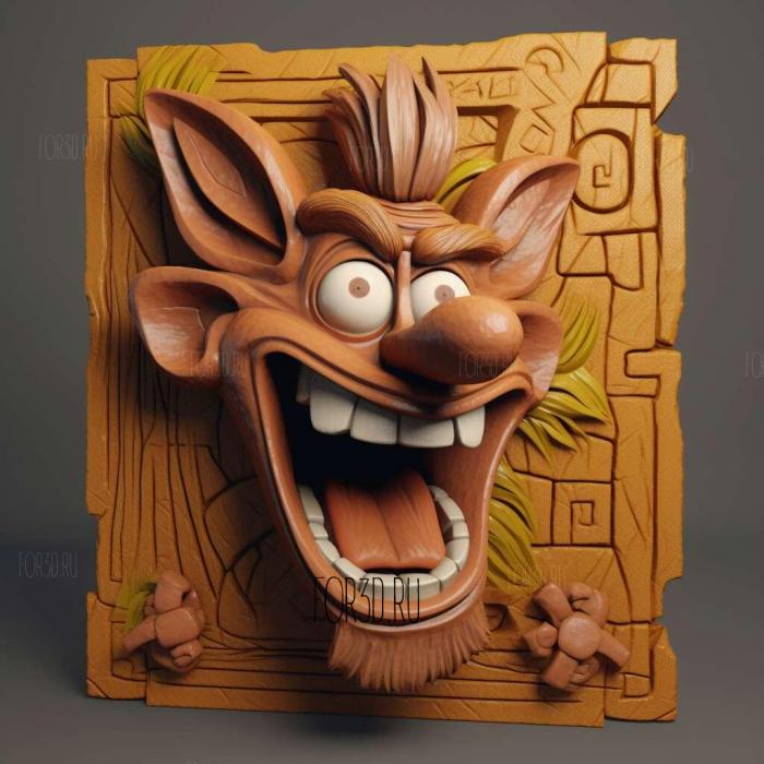 Crash Bandicoot 3 Warped 1 stl model for CNC