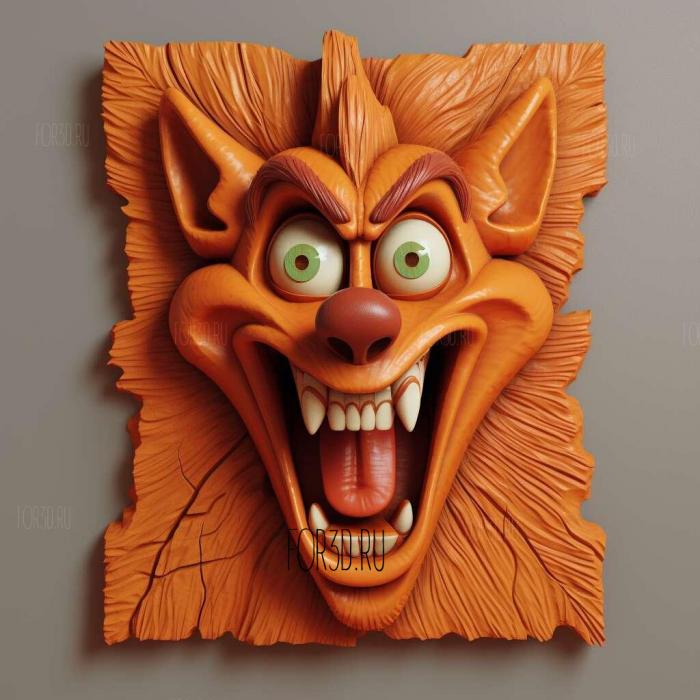 Crash Bandicoot 3 Warped 3 stl model for CNC