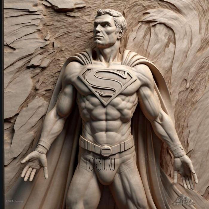 Superman Returns 1 stl model for CNC