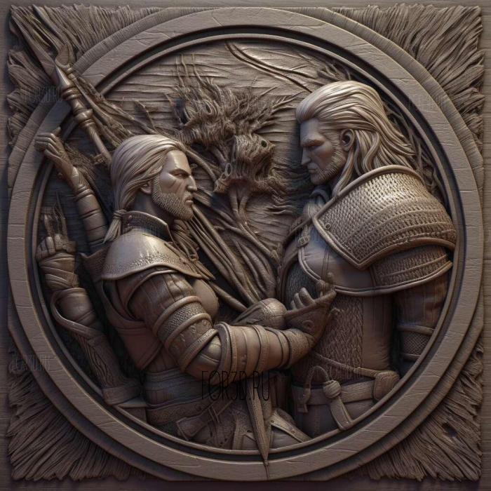 The Witcher Battle Arena 1 stl model for CNC