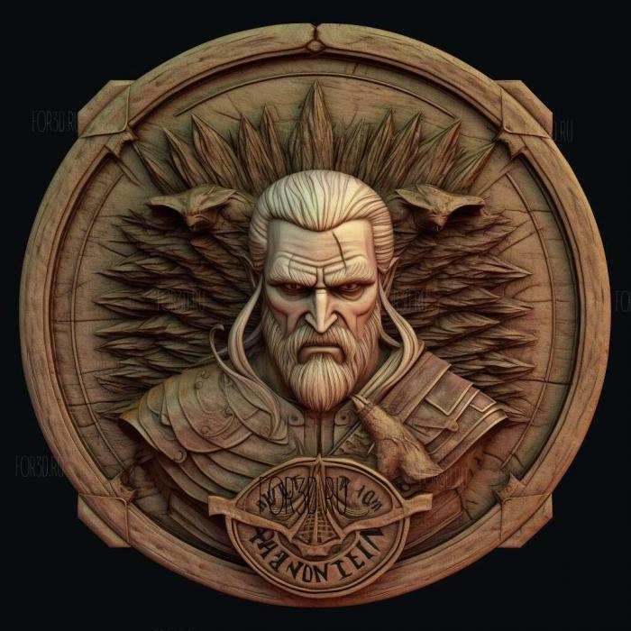 The Witcher Battle Arena 2 stl model for CNC