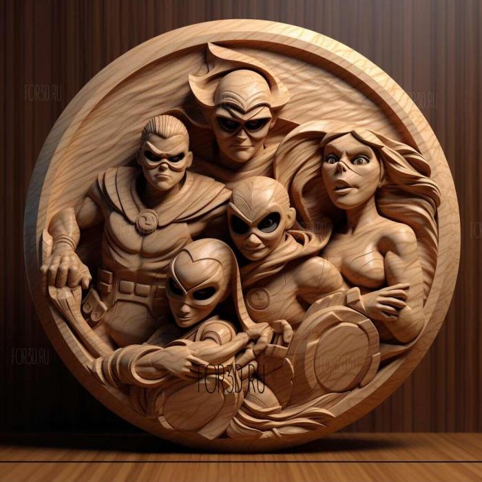 stl The Incredibles 1 3d stl модель для ЧПУ