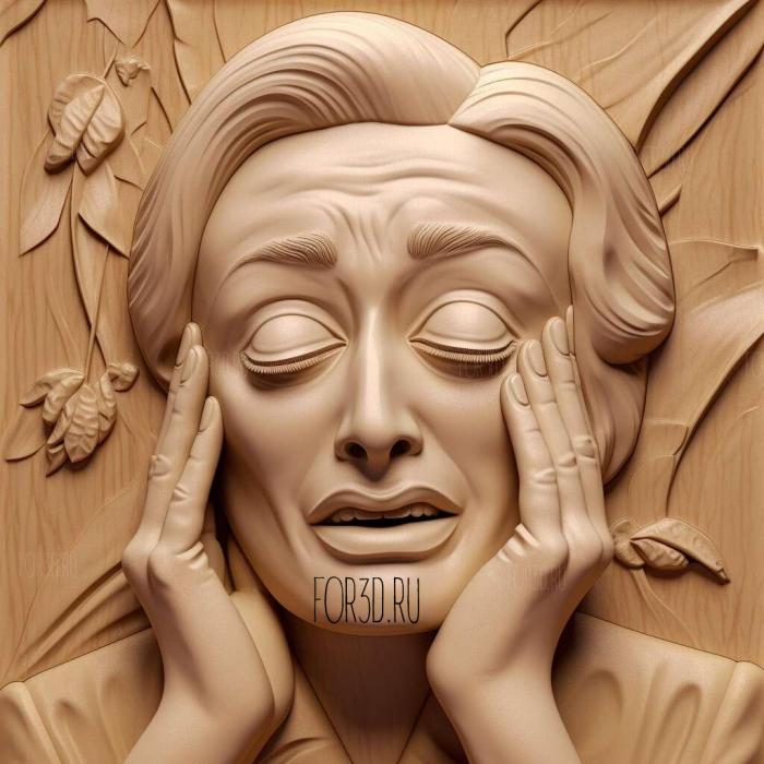 st Actress Joan Crawford Dear Mommy Faye Dunaway 1 stl model for CNC