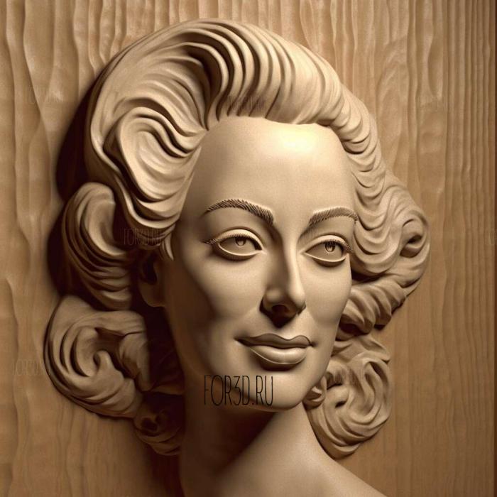 st Actress Joan Crawford Dear Mommy Faye Dunaway 3 stl model for CNC