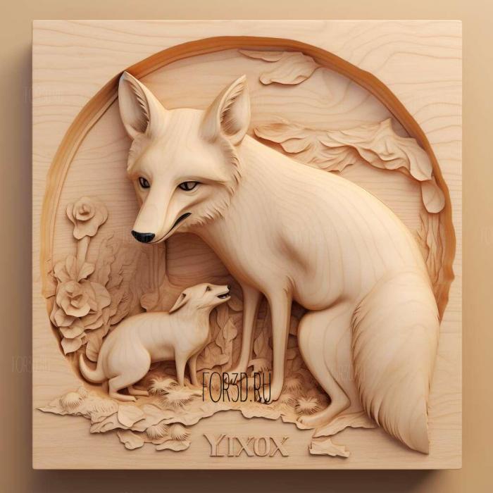Vixie from Fox and Dog 1 stl model for CNC