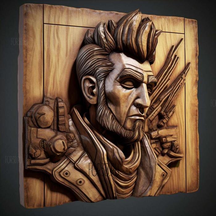 Handsome Jack from Borderlands 4 stl model for CNC