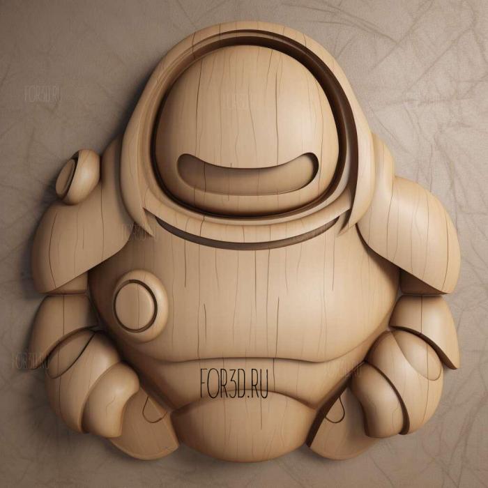 Baymax from City of Heroes 1 stl model for CNC