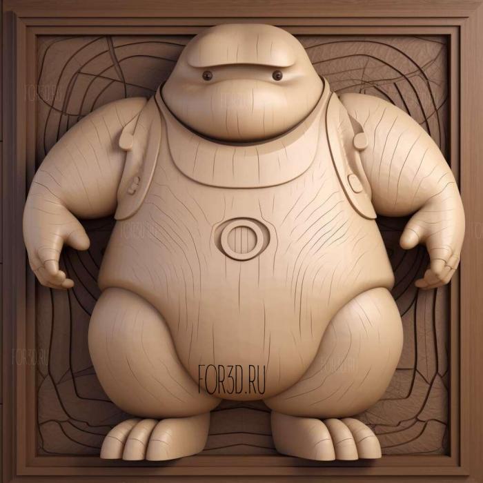 Baymax from City of Heroes 2 stl model for CNC