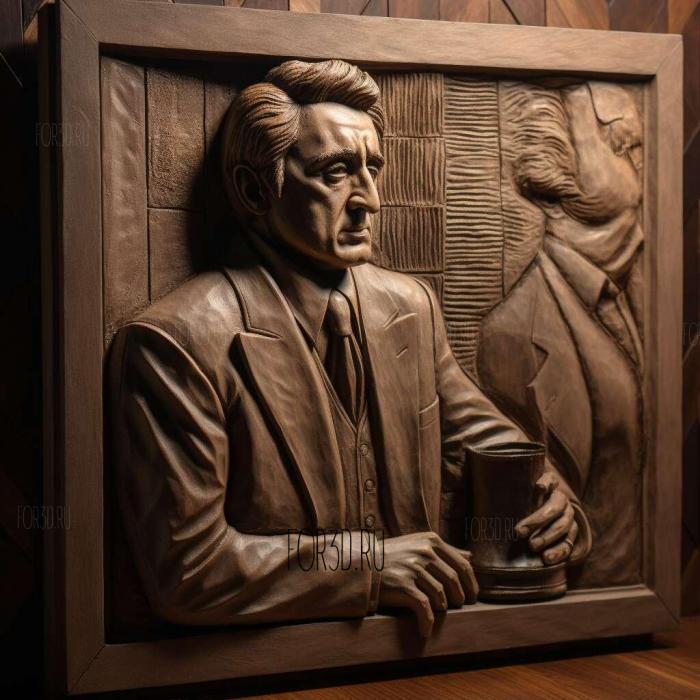 Michael Corleone The Godfather Al Pacino 1 stl model for CNC