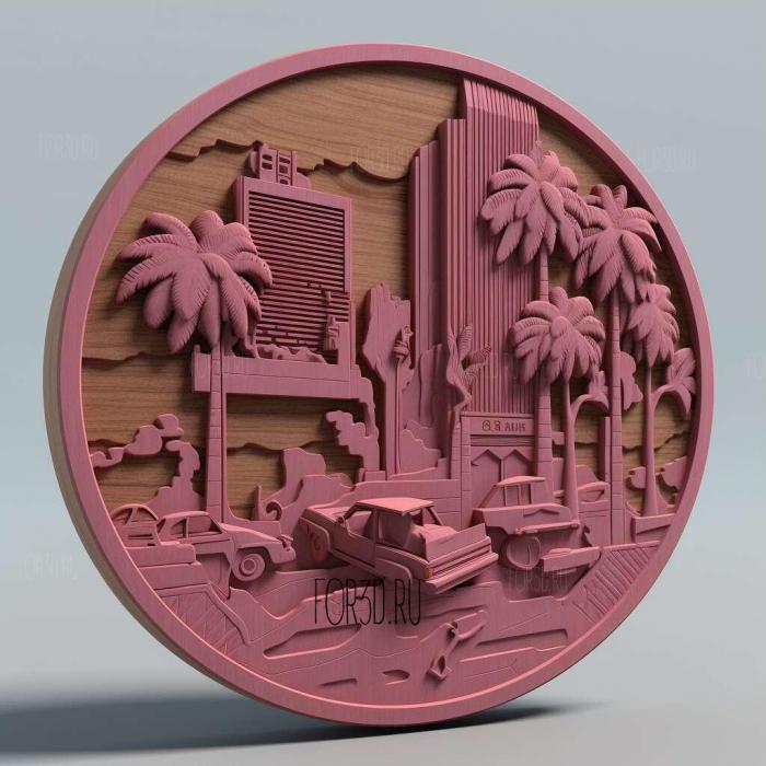 Grand Theft Auto Vice City Stories 2 stl model for CNC