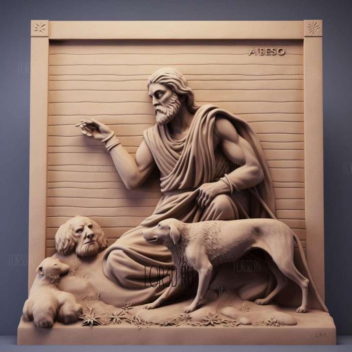 Aesops Fables Aesop circa 620 560 BC 1 stl model for CNC