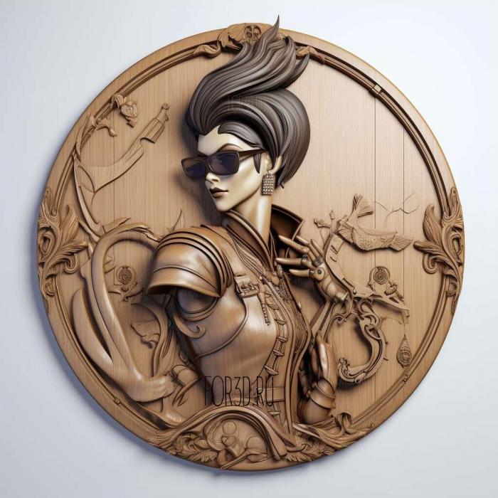 Bayonetta from Bayonetta 2 stl model for CNC