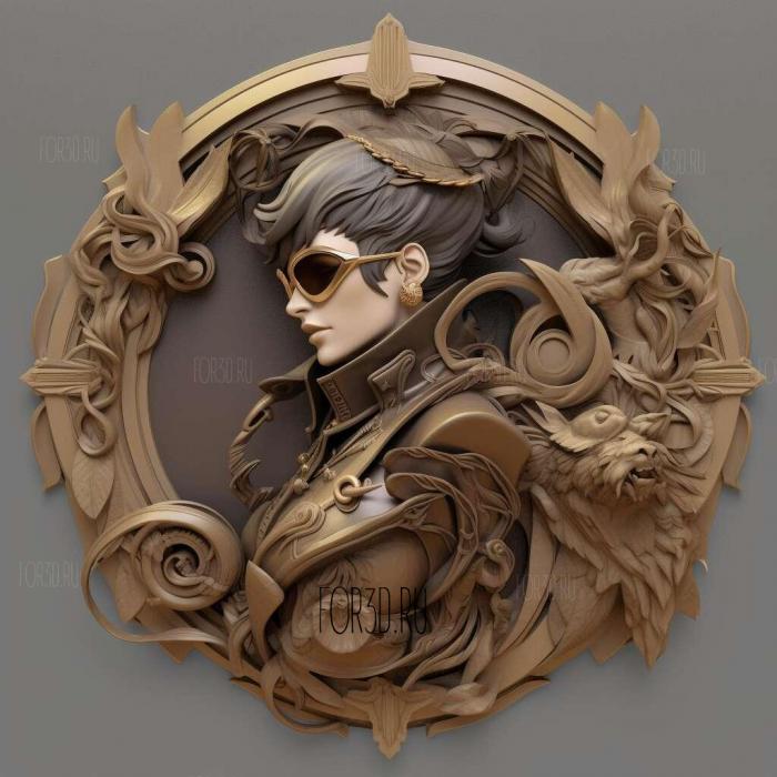 Bayonetta from Bayonetta 3 stl model for CNC