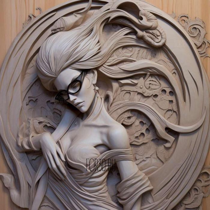 Bayonetta from Bayonetta 4 stl model for CNC