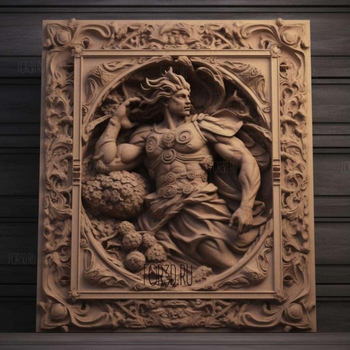 stl Young Hercules series 1 stl model for CNC