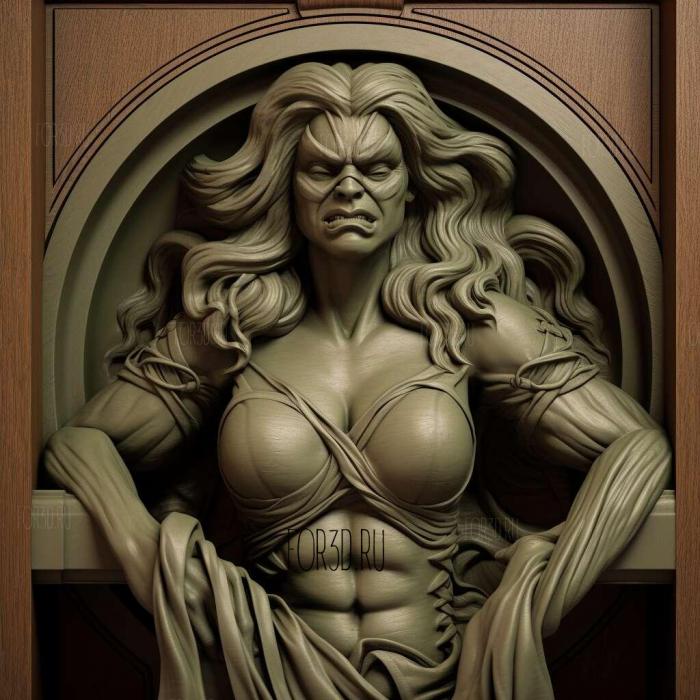 She Hulk Attorney at Law TV series 1 stl model for CNC