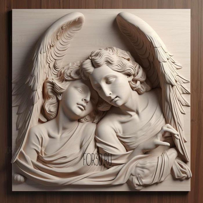 Angels in America series 2 stl model for CNC