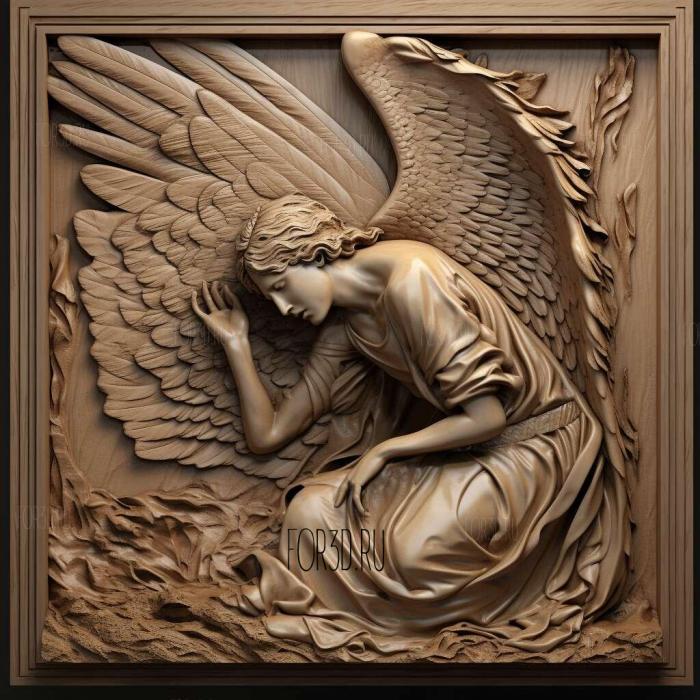 Angels in America series 3 stl model for CNC