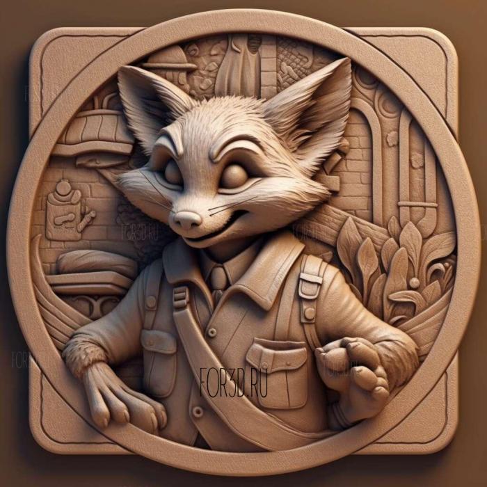stl Zootopia cartoon 2 stl model for CNC