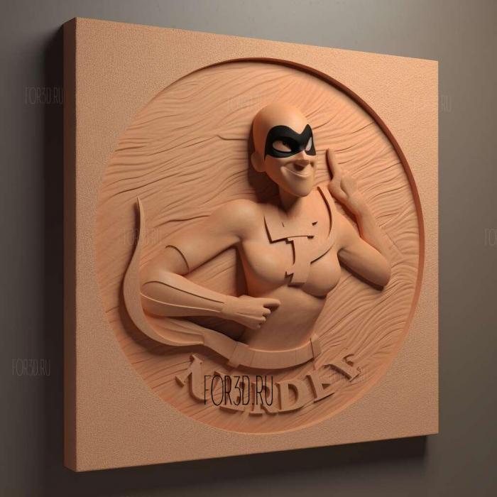 Incredibles 2 movie 1 stl model for CNC