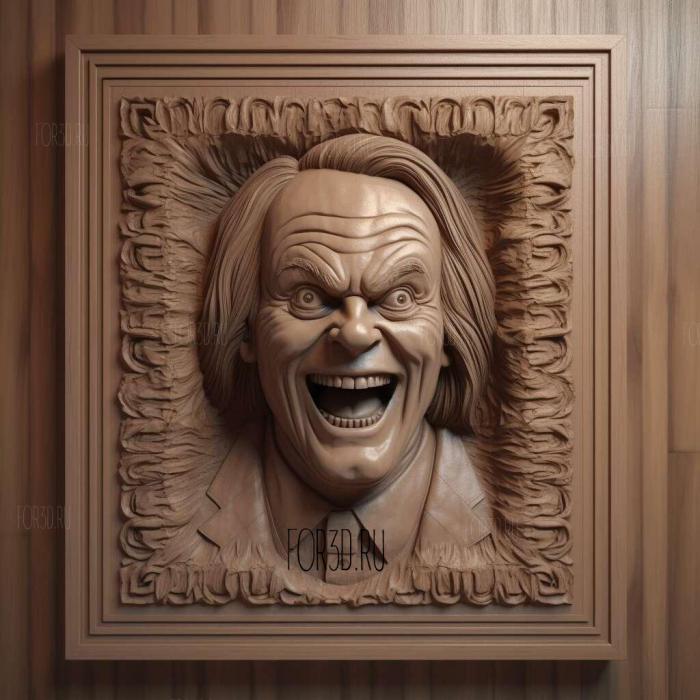 Jack Torrance The Shining Jack Nicholson 3 stl model for CNC