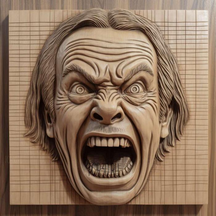 Jack Torrance The Shining Jack Nicholson 4 stl model for CNC