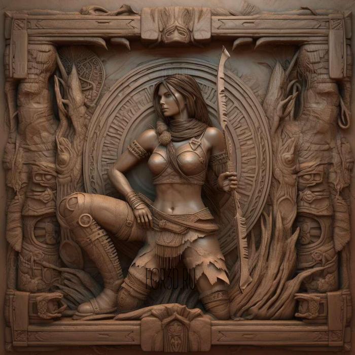 Lara Croft and the Guardian of Light 4 stl model for CNC