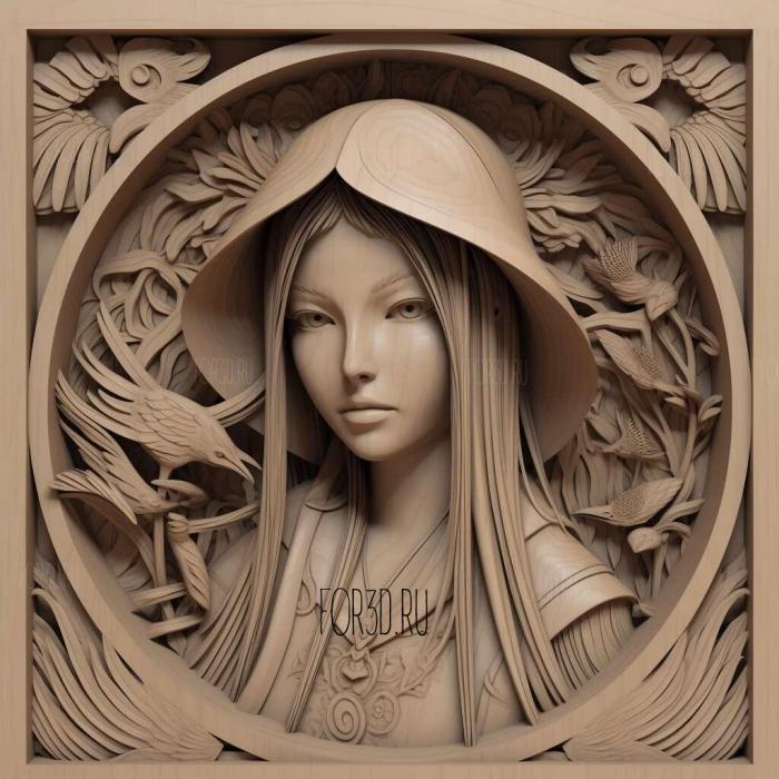 st Ajenma Jigoku ShoujoFROM ANIME 4 stl model for CNC