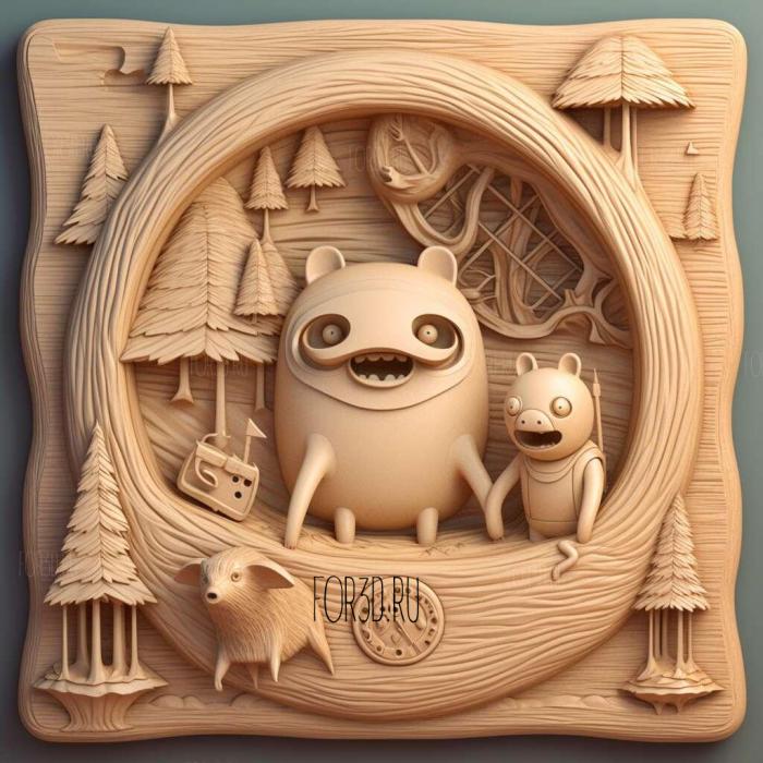 Adventure Time Distant Lands TV series 1 stl model for CNC