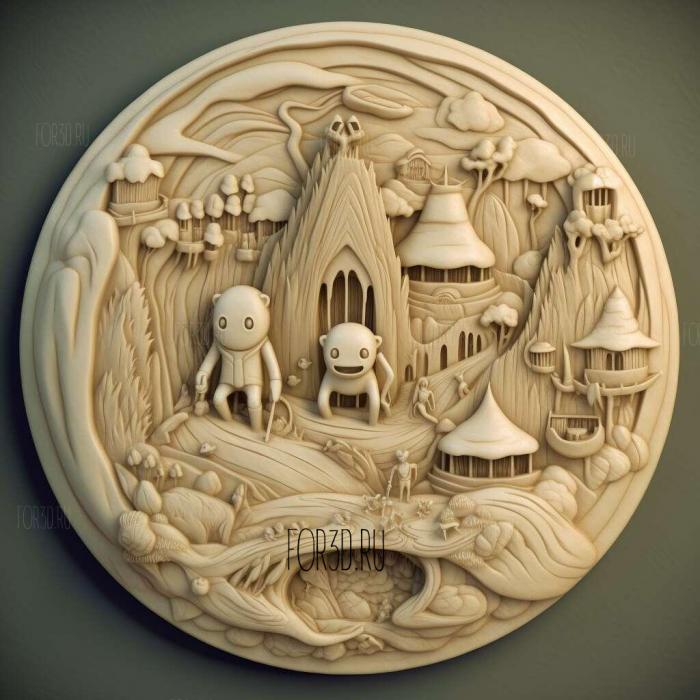 Adventure Time Distant Lands TV series 4 stl model for CNC