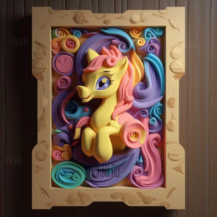 st Gummi from My Little Pony Friendship is a Miracle 2 stl model for CNC