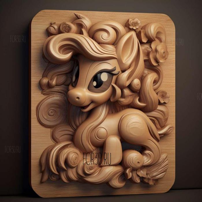 st Gummi from My Little Pony Friendship is a Miracle 4 stl model for CNC