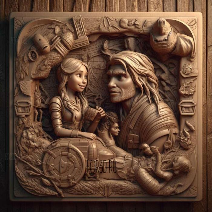 stl Tangled The Series TV series 2 stl model for CNC