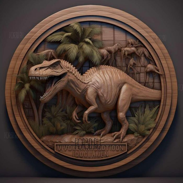 Jurassic World Evolution 3 stl model for CNC