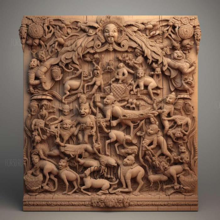 Panchatantra Vishnusharman approximately 300 BC 2 stl model for CNC