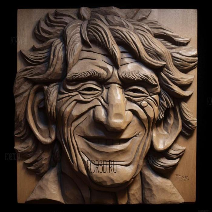 THE ROLLING STONES RONNIE WOOD 1 stl model for CNC