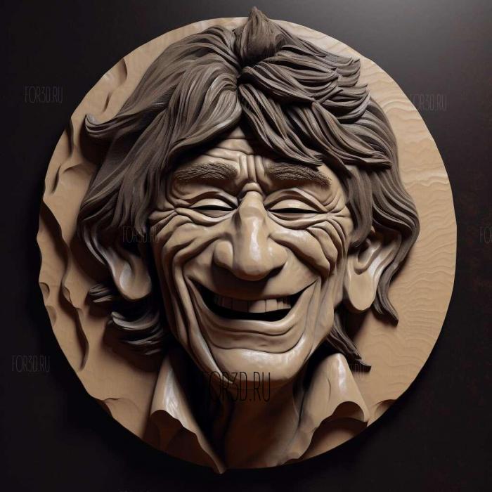 THE ROLLING STONES RONNIE WOOD 2 stl model for CNC