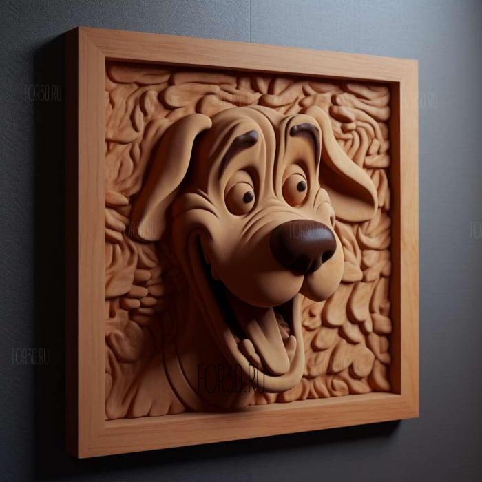 Scooby from Scooby Doo Where are You 4 3d stl модель для ЧПУ