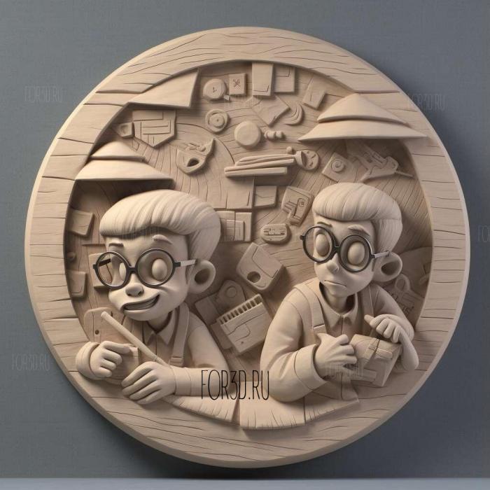 Dexters Laboratory TV series 2 stl model for CNC