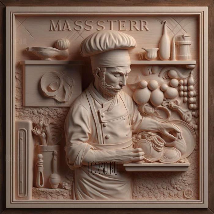 Masterchef series 2 stl model for CNC