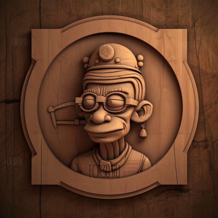 Turanga Leela Futurama 1 3d stl модель для ЧПУ