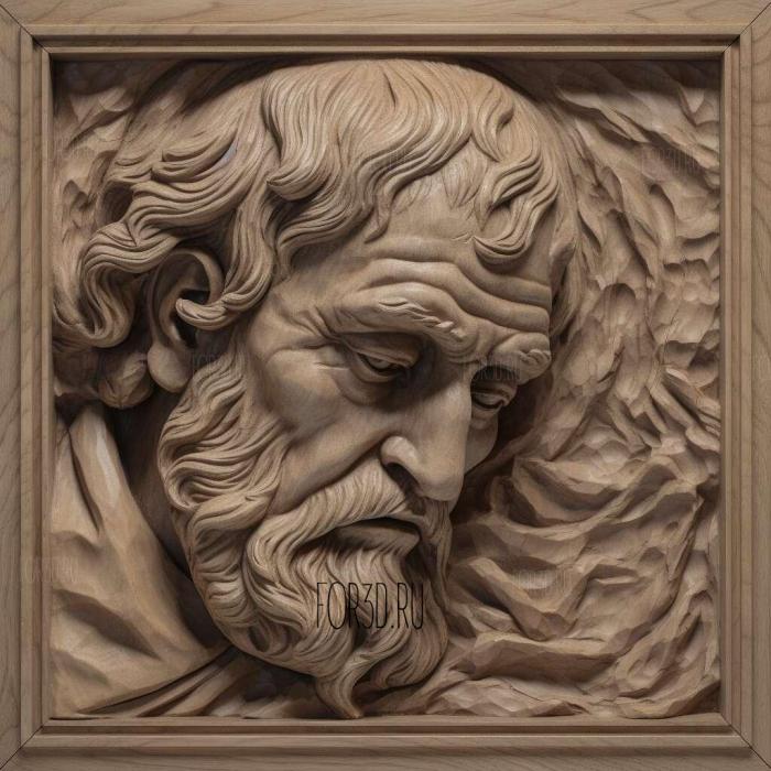 Hl Georg als Drachentter 1 stl model for CNC
